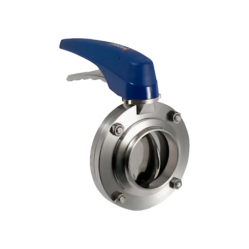  Затвор дисковый  с/р  DIN  AISI 304  многопозиционная ручка DN  50 (52/53 мм)